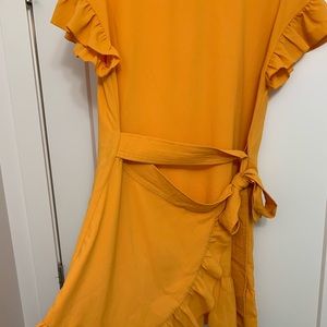 Wilfred frilly mini dress